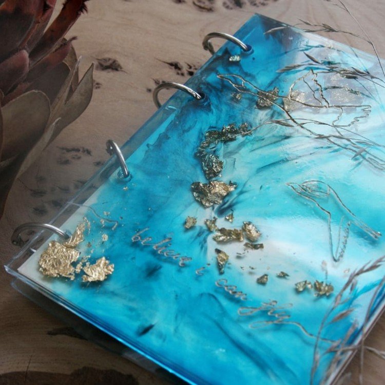 Силиконовый молд - Обложка для тетради (А4) с отверстиями для колец, 1 шт. — картинка 3