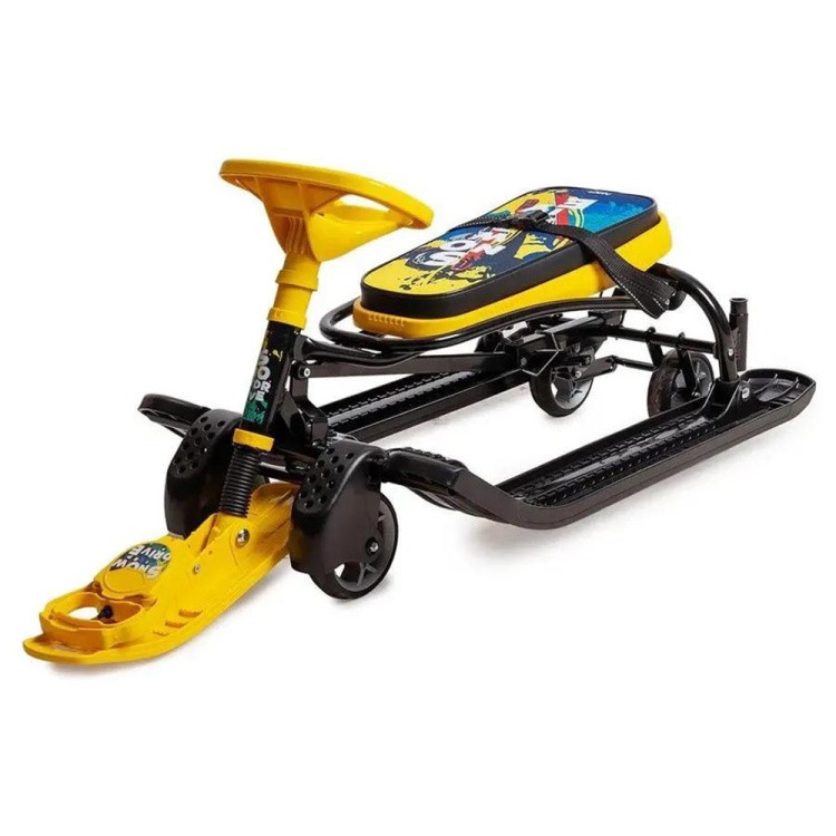 Снегокат детский со спинкой Тимка спорт 6 черный — картинка 14