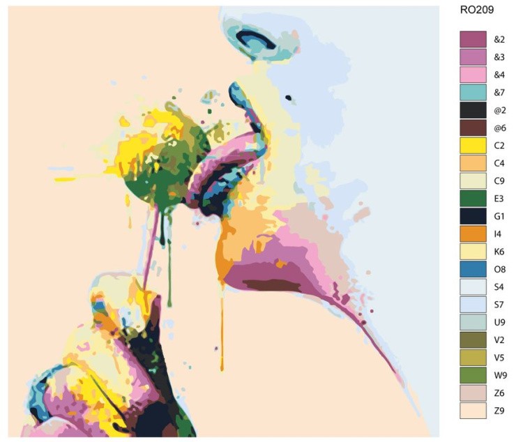 Картина по номерам «Девушка с леденцом» — картинка 2