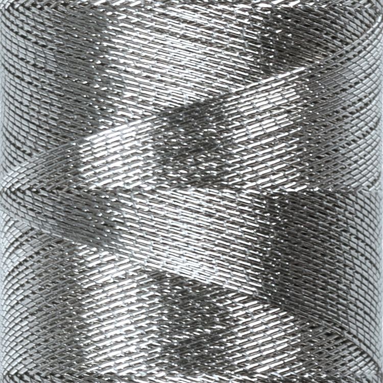 Нитки металлизированные, 1 шт., 100% полиэстер, 4570 м, цвет: под серебро, Gamma — картинка 2