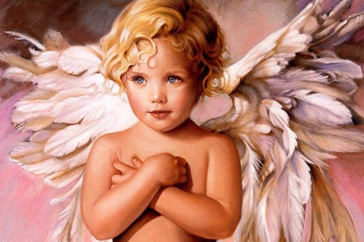Алмазная вышивка «Ангел с крыльями»