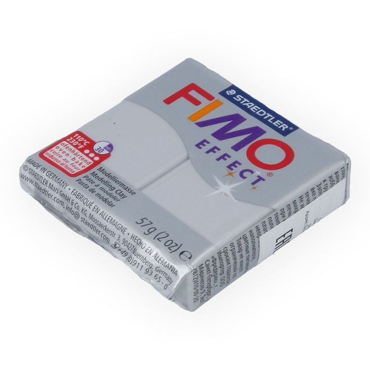 Полимерная глина FIMO Effect, цвет: перламутровый светло-серебристый, 57 г — картинка 2