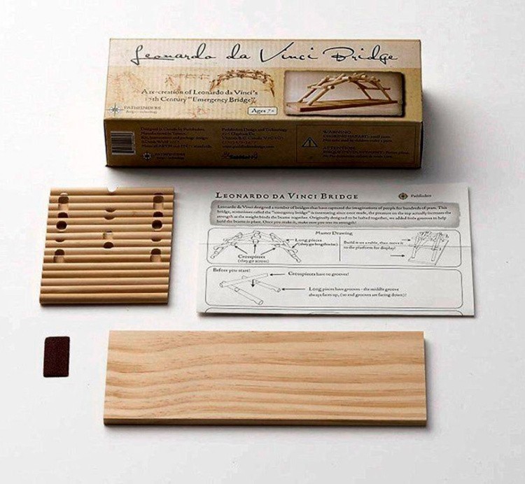 Конструктор из дерева «Мост Leonardo da Vinci» модель D-030 — картинка 3