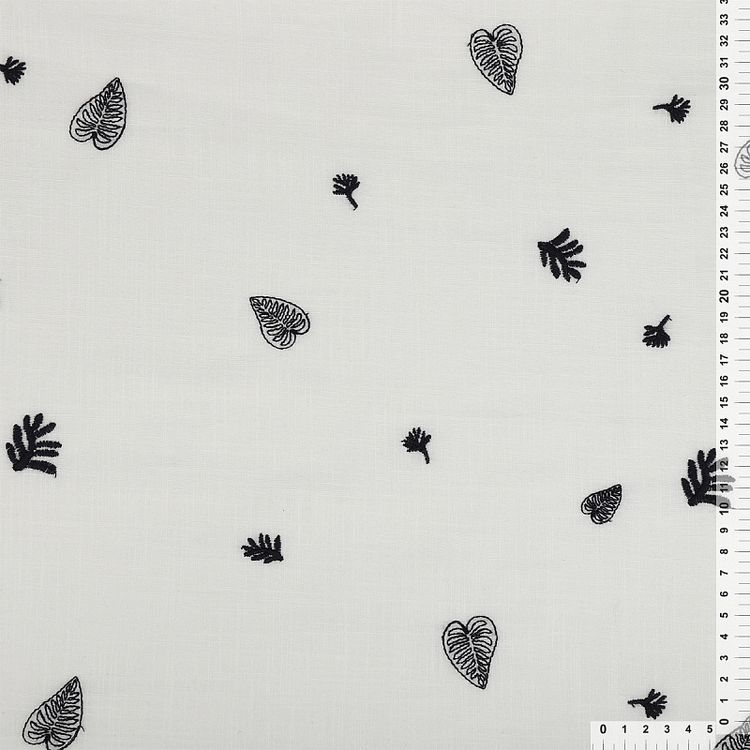 Ткань Шитье, 3 м x 150 см, 100 г/м², цвет: белый, принт, TBY — картинка 3