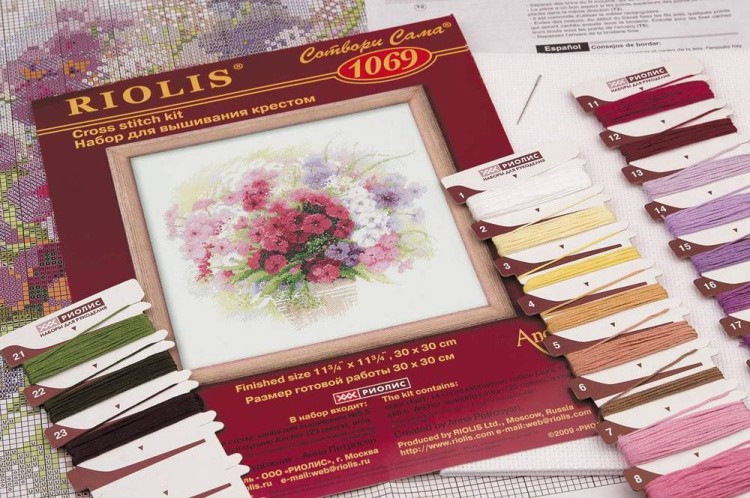 Набор для вышивания «Акварельные флоксы» — картинка 3