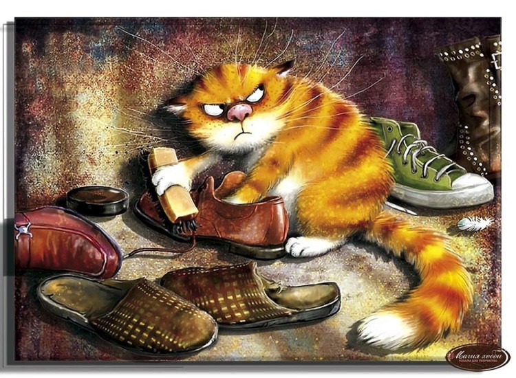 Набор папертоль «Рыжий кот» 28x20 см — картинка 2