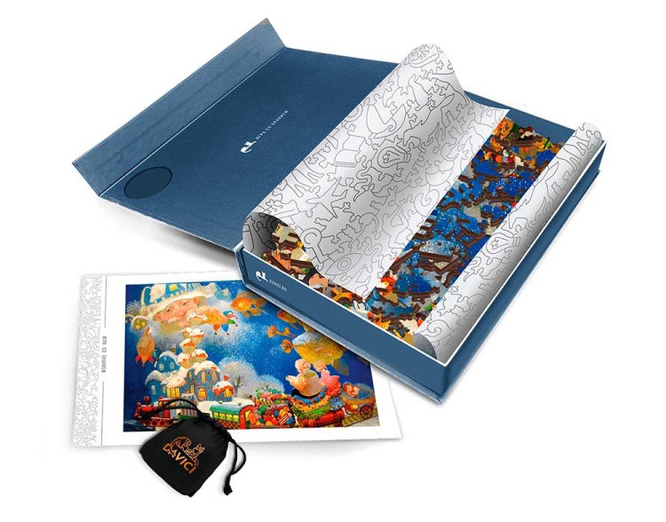 Деревянные пазлы DAVICI «Домой на Рождество» — картинка 3