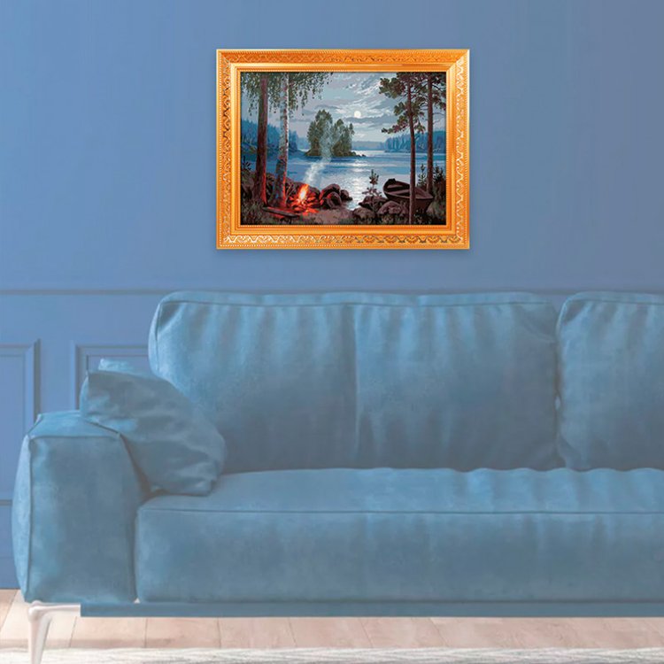 Картина по номерам «Белые ночи в Карелии» — картинка 6