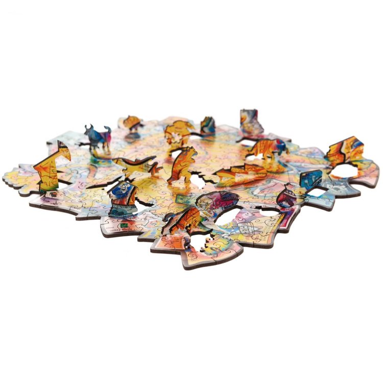 Деревянный пазл Unidragon «Процветающий бык», размер M (А4) — картинка 8