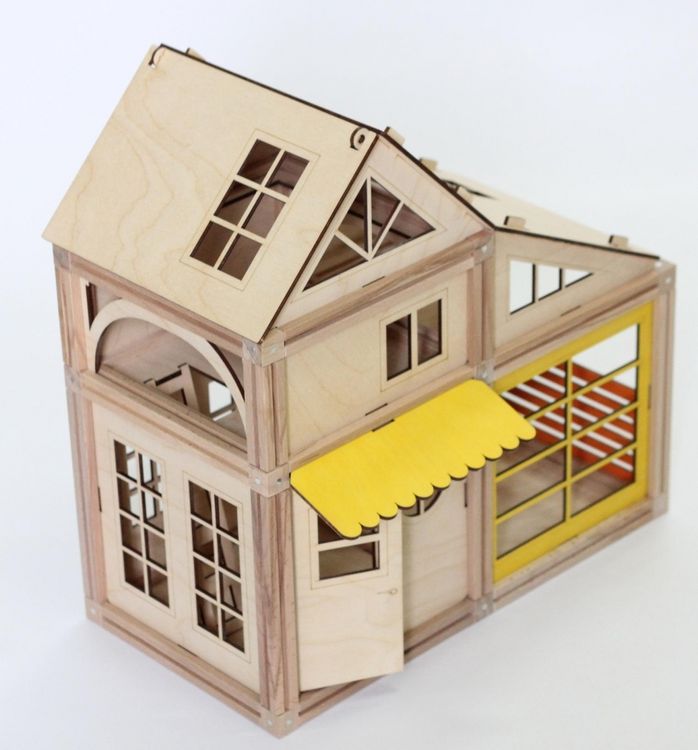 Магнитный конструктор «Дом», WOODJO — картинка 4