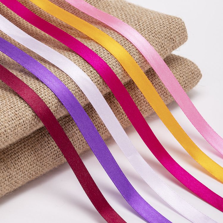 Лента атласная, ширина 12 мм, набор №2, 6 цветов по 23 м — картинка 3