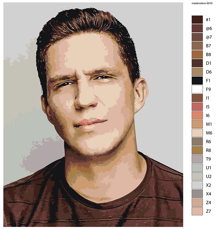 Картина по номерам «Дима Масленников 9» — картинка 2