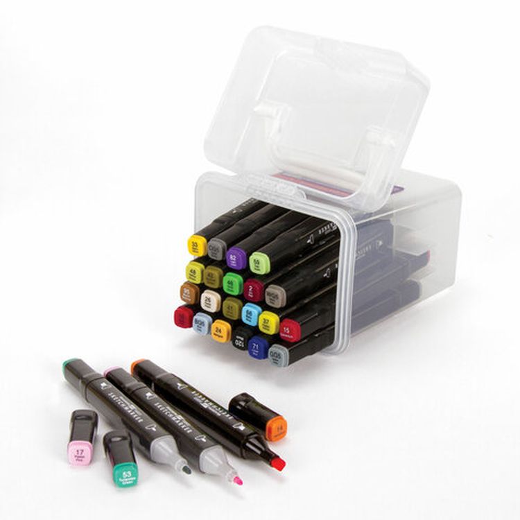 Маркеры для скетчинга двусторонние BRAUBERG ART DEBUT BLACK, цвет: базовые цвета — картинка 6