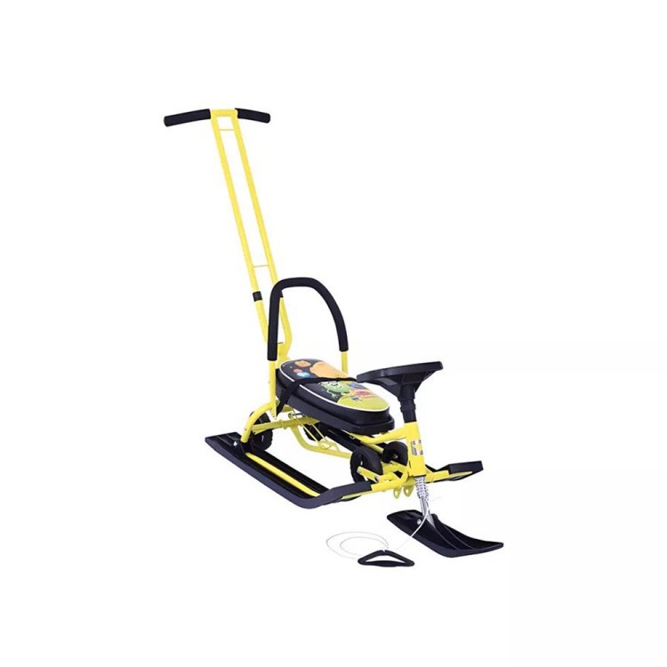 Снегокат детский 111 Mobile с ручкой (Космики) — картинка 7