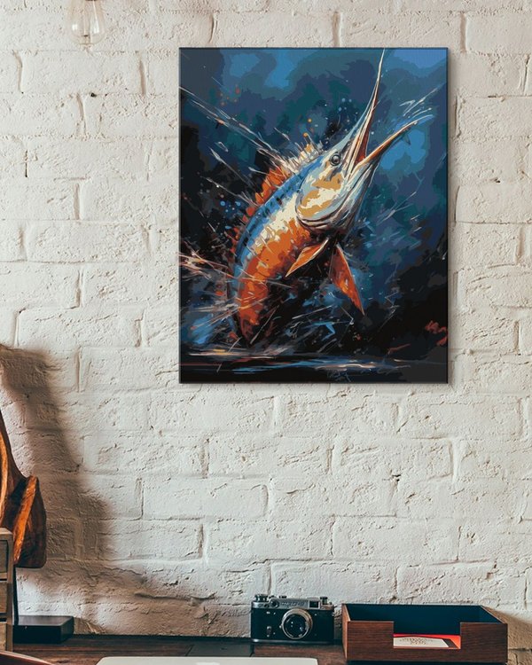 Картина по номерам «Сказочная рыба» — картинка 3