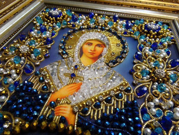 Набор вышивки хрустальными камнями «Святая Дарья» — картинка 9