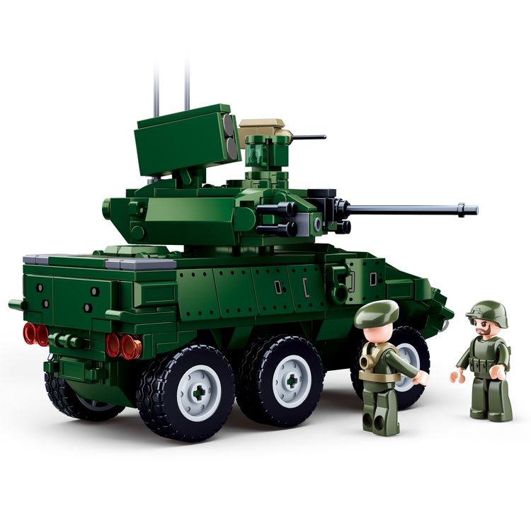 Конструктор «Армия.6-ти колесная боевая машина», 384 детали — картинка 2