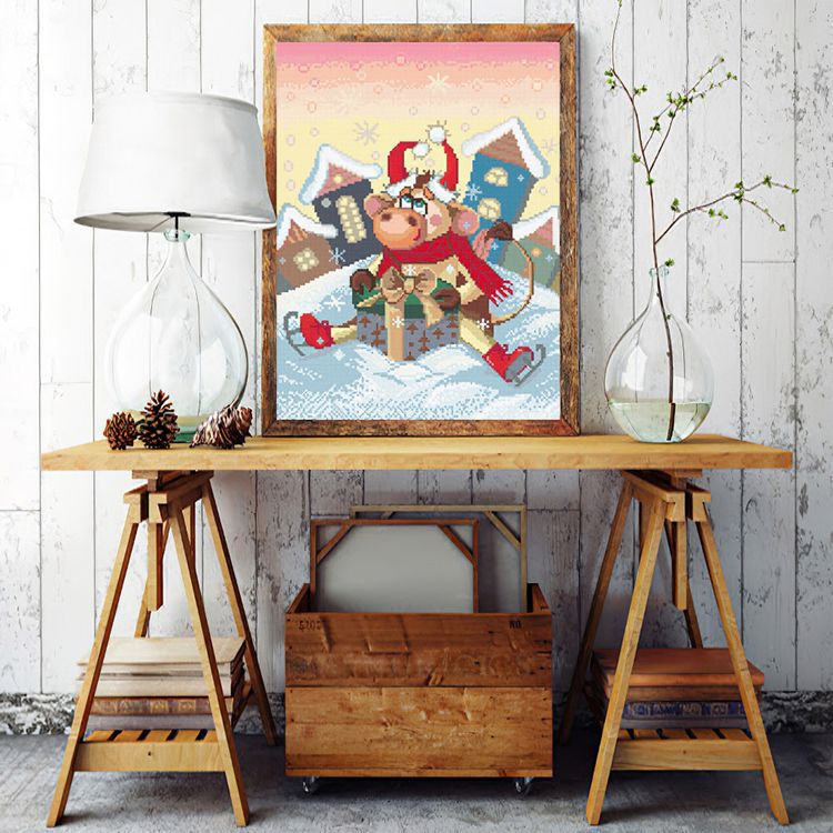 Алмазная вышивка «Бычок» — картинка 2