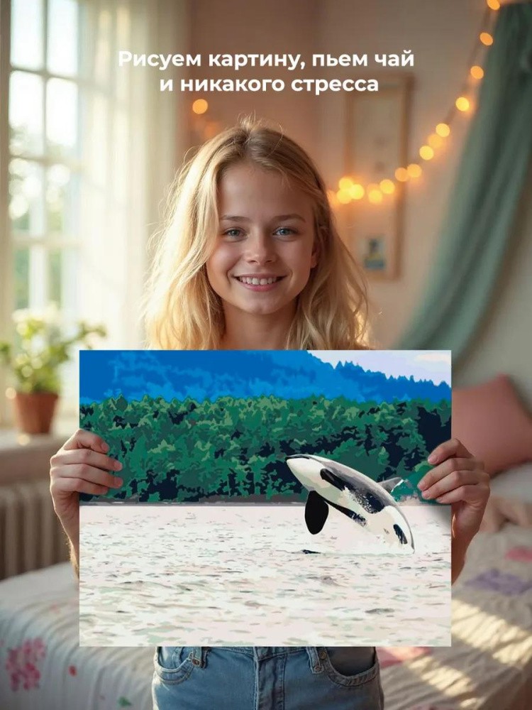 Картина по номерам «Косатка» — картинка 6