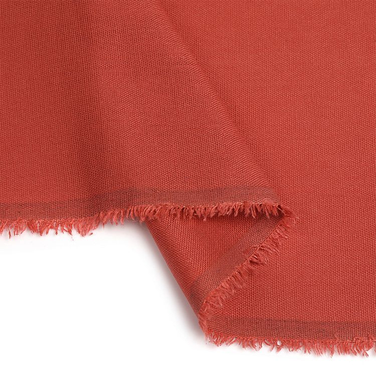 Ткань льняная, 10 м, ширина 140 см, 185 г/м², цвет: 84 марсала, TBY — картинка 4