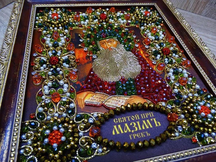 Набор вышивки хрустальными камнями «Святой Максим» — картинка 6