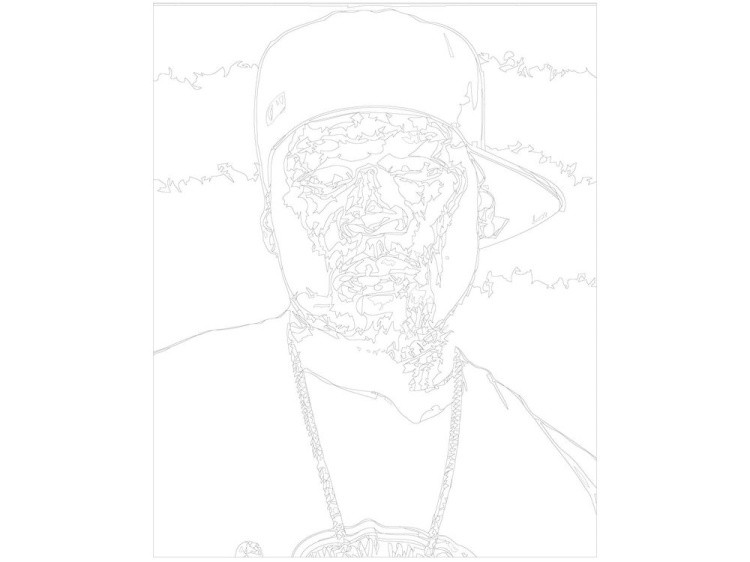 Картина по номерам «50 Cent» — картинка 3