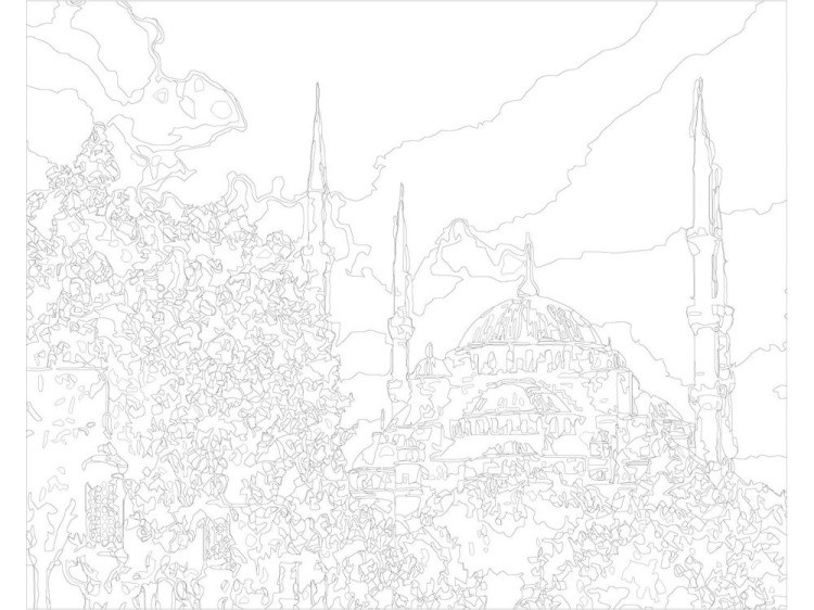 Картина по номерам «Мечеть в саду» — картинка 3