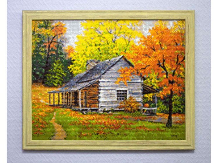 Алмазная вышивка «Домик в лесу» — картинка 4