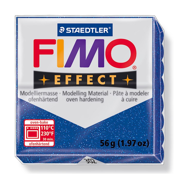 Полимерная глина FIMO Effect, цвет: синий металлик, 57 г
