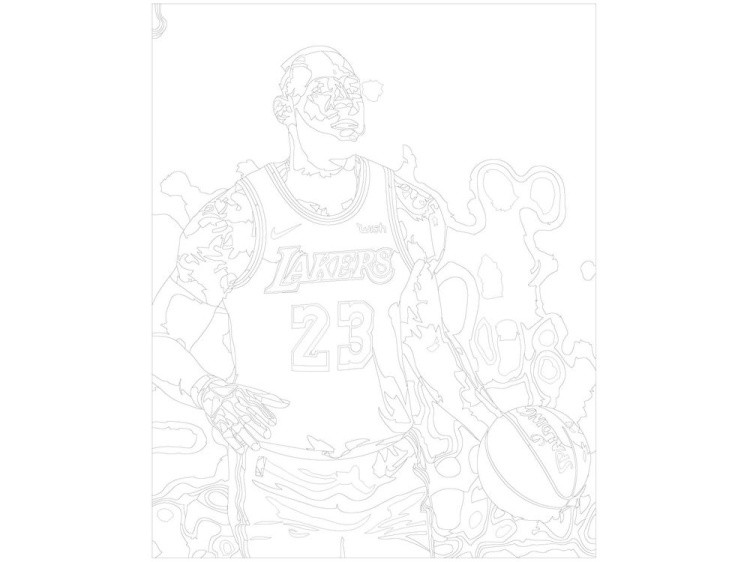 Картина по номерам «LA Lakers» — картинка 3