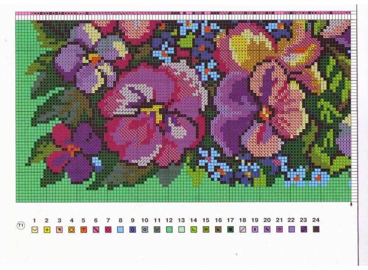 Набор для вышивания «Подушка. Анютки» — картинка 6