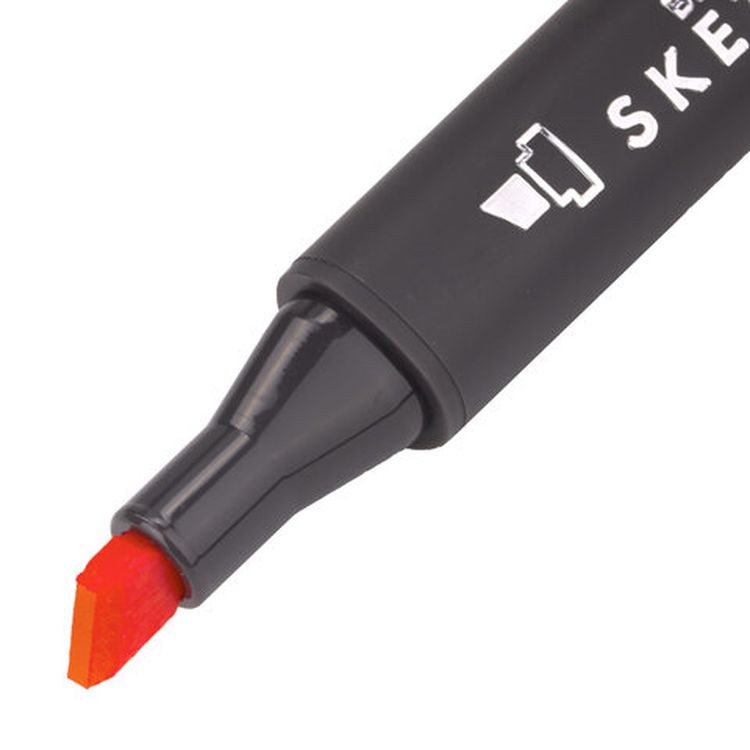 Маркер для скетчинга двусторонний 1 мм - 6 мм BRAUBERG ART CLASSIC, цвет: киноварь — картинка 3