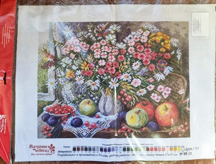 Рисунок на канве «Дары лета» — картинка 2