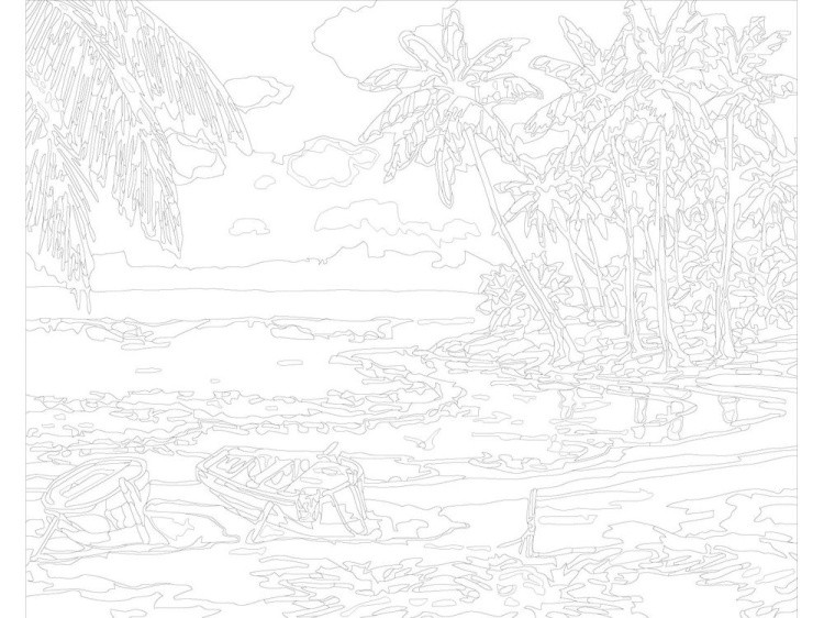 Картина по номерам «Тропический рай» — картинка 3