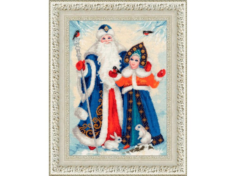 Набор для вышивания «Дед Мороз и Снегурочка» — картинка 2