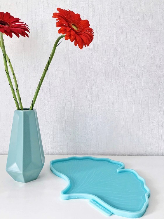 Силиконовая форма листок «Гингко», модель №41 размер L - 1 шт. — картинка 7