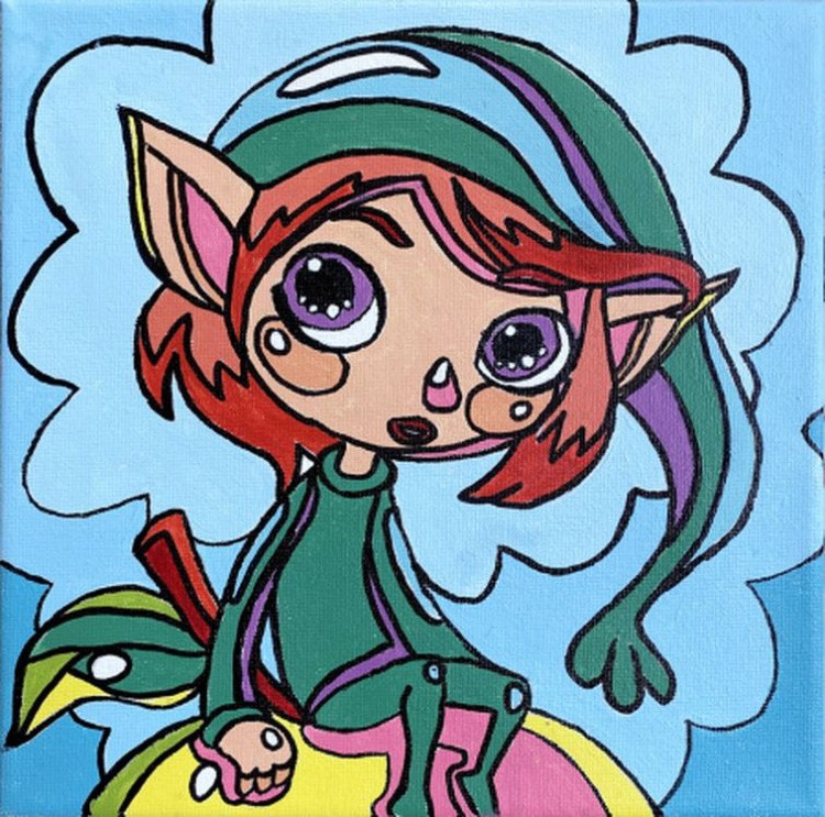 Картина по номерам «Яблочный эльф» — картинка 5