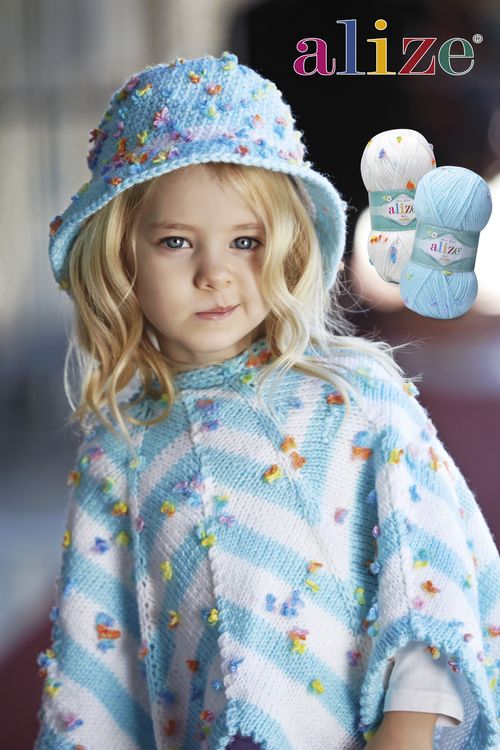 Пряжа ALIZE Baby flower (5426), темно-синий, 5 шт. по 100 г — картинка 3