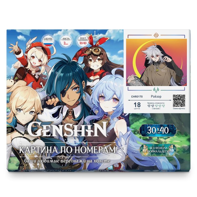 Картина по номерам «Геншин. Рэйзор» — картинка 3
