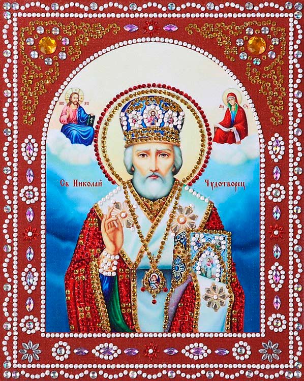 Алмазная вышивка 5D «Святой Николай Чудотворец»