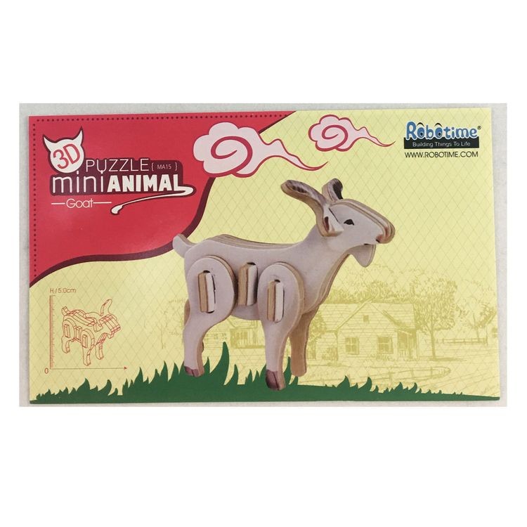 Деревянный 3D пазл «Коза» — картинка 2