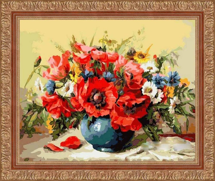 Картина по номерам «Маковая фантазия» — картинка 3