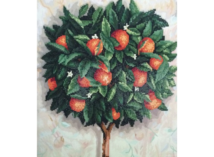 Алмазная вышивка «Апельсиновое дерево» — картинка 4
