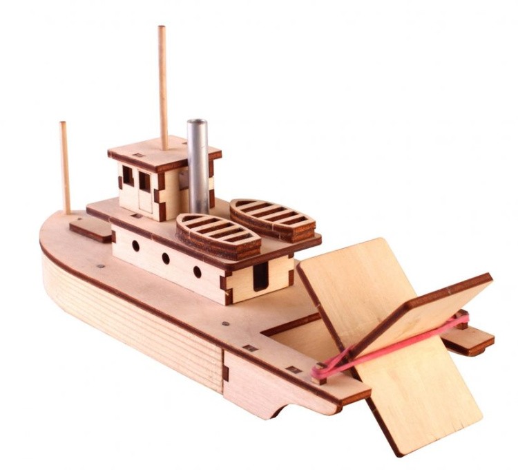 Конструктор из дерева «Пароход на резиномоторе», Древо игр — картинка 3