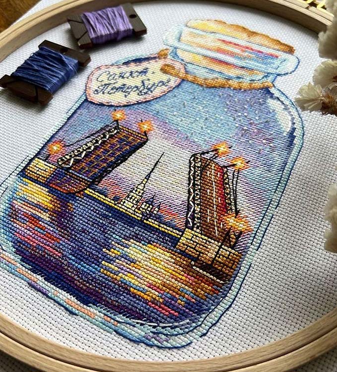 Набор для вышивания «Города в банках. Питер» — картинка 7