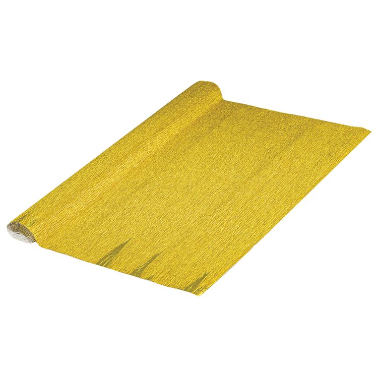 Бумага гофрированная Fiore 140 г/м2, желтое золото (911), 50х250 см, Brauberg — картинка 2