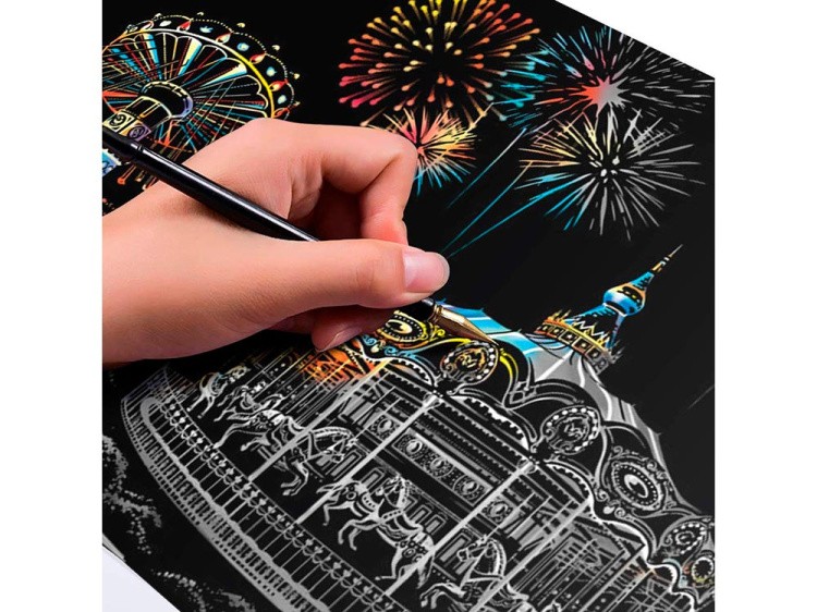 Скретч-картина «Amusement Park» (цветная) — картинка 5