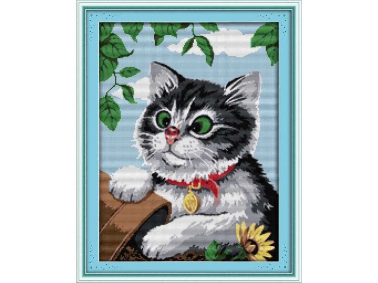 Набор для вышивания «Любопытный котенок» — картинка 2