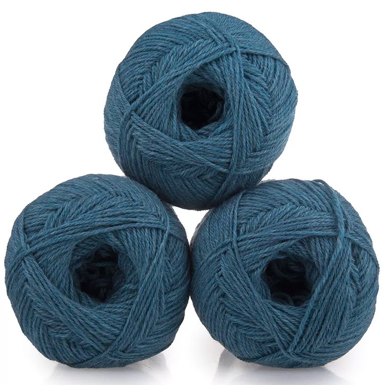 Пряжа из Троицка Шотландский твид (1159), бирюзовый меланж, 5 шт. по 100 г — картинка 3