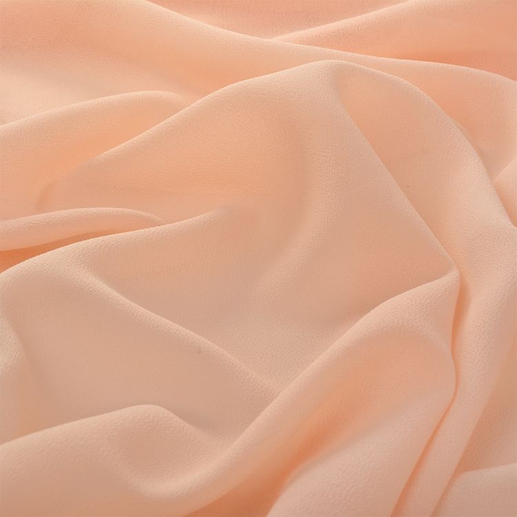 Ткань Креп-шифон, 5 м, ширина 150 см, 105 г/м2, цвет: нежно персиковый, TBY — картинка 3